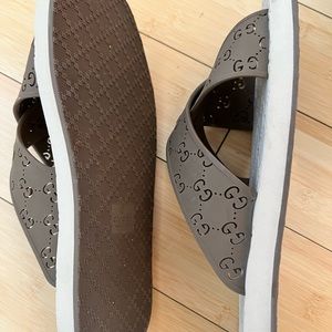 Gucci Rubber Drugo Slides Mens Us Size 
